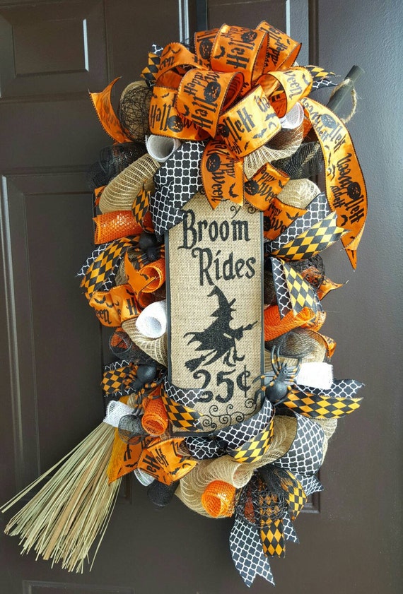 Halloween Swag Witch Swag Witch's Broom Swag Happy