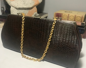 Vintage Alligator Clutch