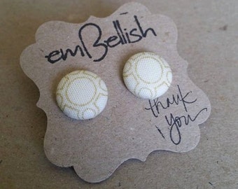 Fabric Button Studs *free shipping*