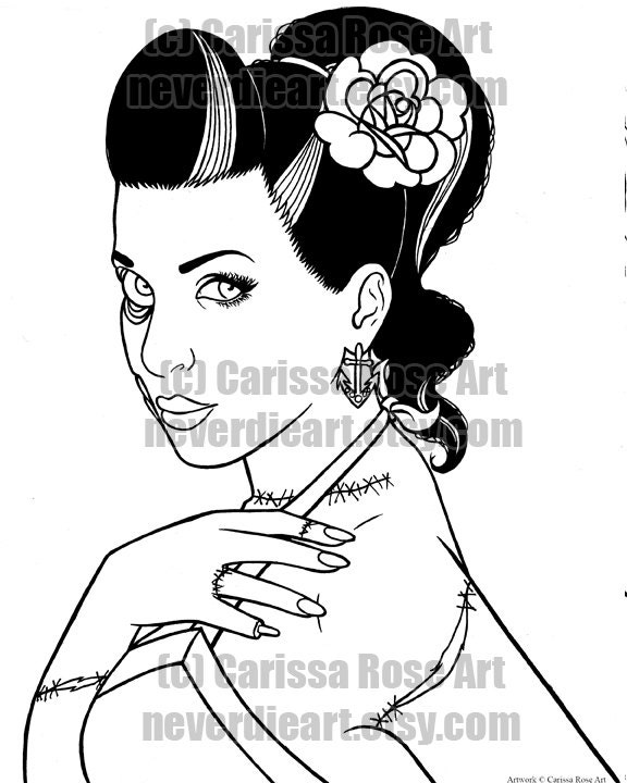 zombie pin up girl coloring pages zombie pin up girl coloring pages