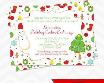 Christmas Cookie Exchange Invitation