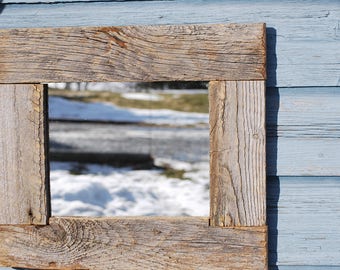 Reclaimed wood/barnwood/barn wood mirror