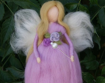 Needle felted fairy, Wool Fairy, Waldorf fairy, Felted Doll, Waldorf Inspired, Ecofriendly Nursery Decor