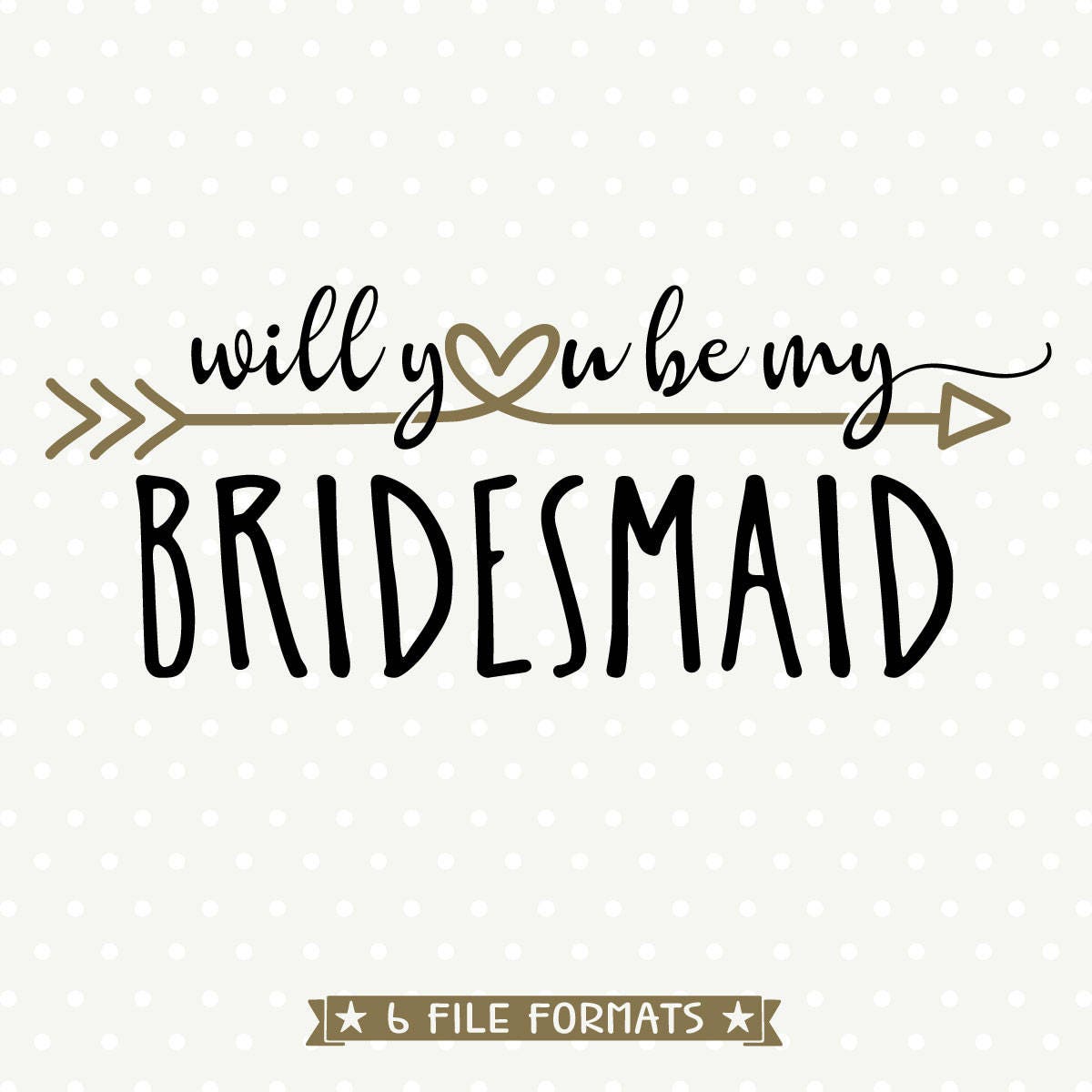 Download Will You Be My Bridesmaid SVG DIY Bridal Party DIY