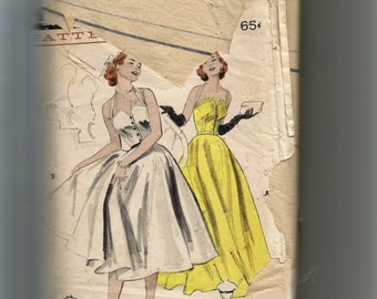 Butterick Misses' Bell-Skirted Day or Evening Dress Pattern 6001