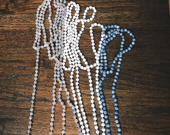 Double Wrap Long Beaded Necklace