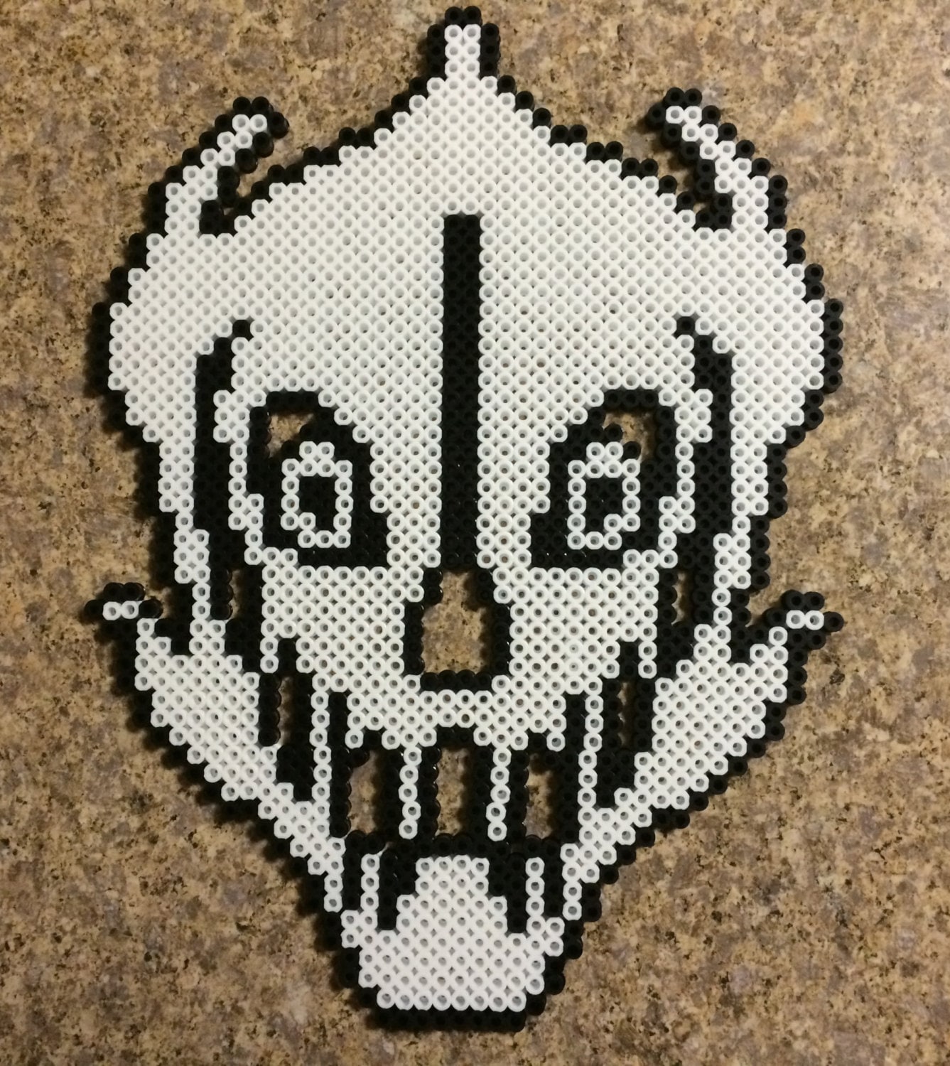 Gaster Blaster Undertale Perler