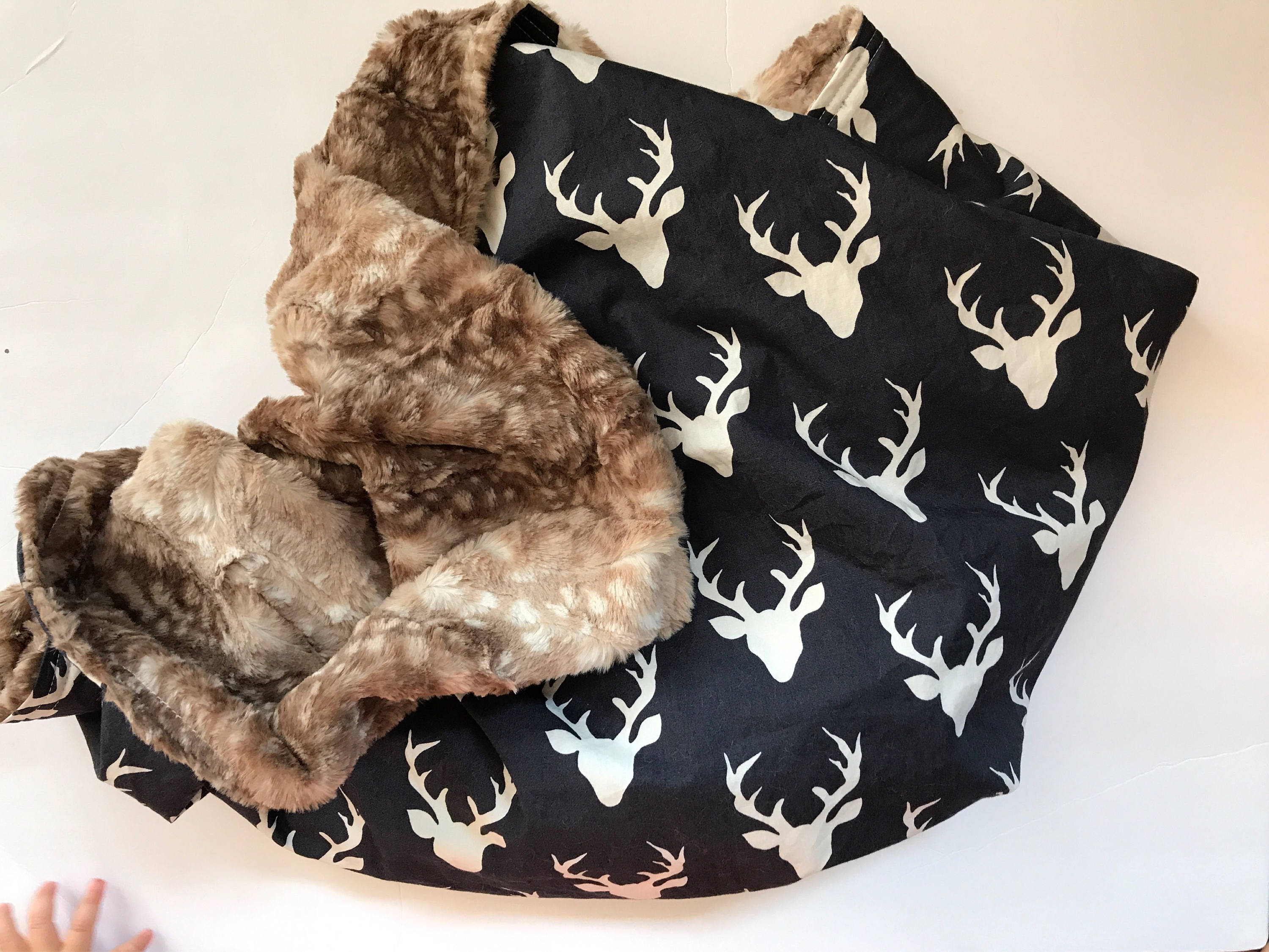 Deer Baby Blanket Baby Boy Faux Fur Blanket Stag Baby