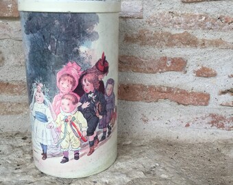 Vintage French Massilly Tin Cannister
