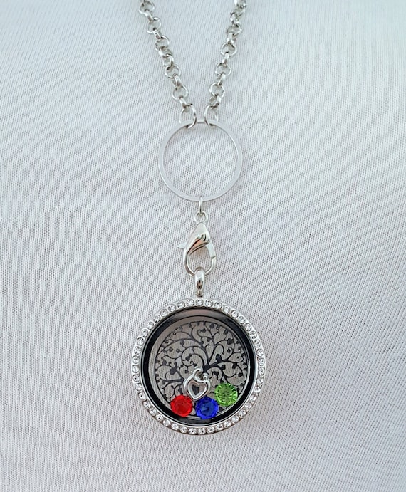 Mom Memory Locket / Gifts for Mom/ Gift for Mother / Living Locket / Mom Necklace / Mom Locket / Tree of Life / Floating Locket
