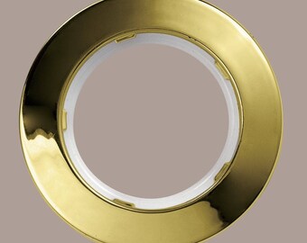 Set of 10 eyelet curtain Ø50 mm - gold
