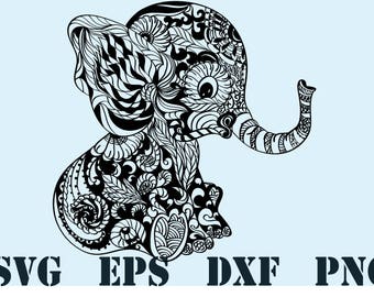 Free Free 206 Mandala Baby Elephant Svg Free SVG PNG EPS DXF File