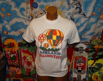 1996 Ahsland BALLOON FEST Puffy Paint Vintage Shirt - sz M