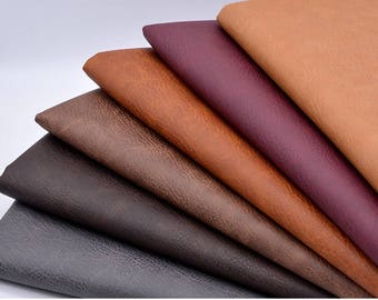 Crazy Horse Leather, Artificial Leather, Pull-up Leather, Faux Leather Fabric, Pleather, DIY, By the yard