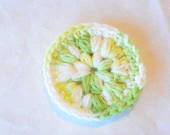 Handmade 100% Cotton Face Scrubbie - set of 3