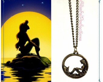 SALE - Little Mermaid Inspired Necklace - Ariel Necklace, Disney's The Little Mermaid Necklace, Mermaid Necklace