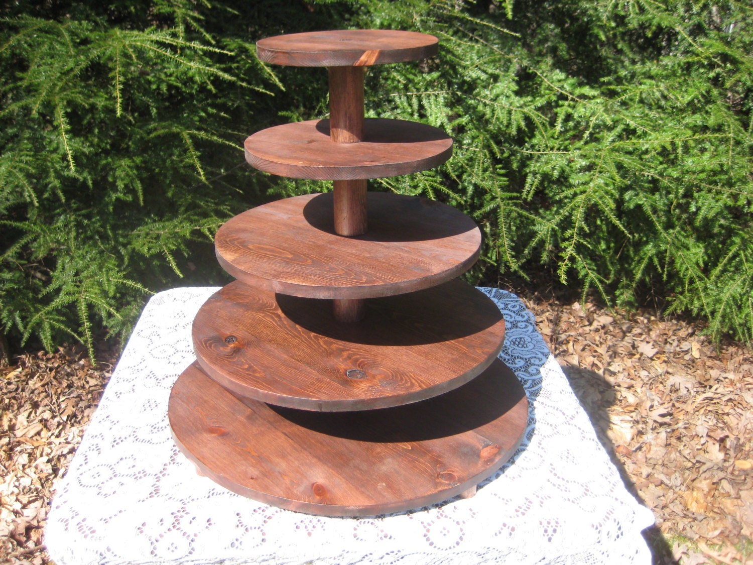 Cupcake Stand Wood Stained Cupcake Stand Wood Stained