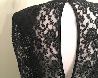 Vintage lace beaded dress.