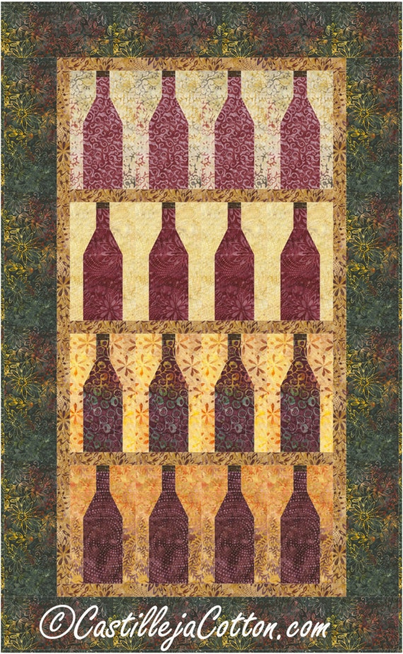 WIne Cellar Quilt ePattern 49971e wall quilt pattern