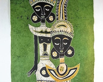 Hand Painted Javanese Batik Picture