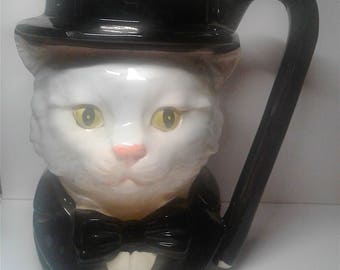 Cat Mug w/ Top Hat and Cane 1980