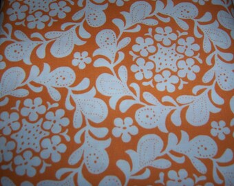 Farmer's Market Henna Garden in Pumpkin by Sandi Henderson 1/2 YARD