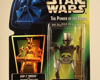 Star Wars The Power of The Force ASP-7 Droid