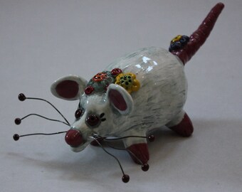 Rat Sculpture "Stumpy the Rat" - Custom Pieces Available Upon Request