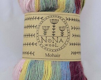 100g Farbverlaufsgarn Wolle NoNA WooL Mohair Nelipot