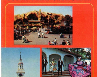 Vintage 1970 Knott's Berry Farm & Ghost Town Travel Brochure