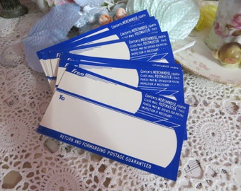 Vintage Dennison Gummed Labels-Fragile Do Not Crush-Seals-Ephemera-12 pieces-New Old Stock