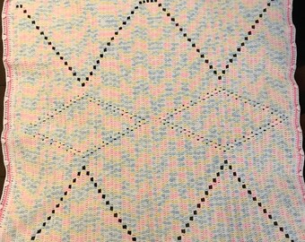 Crochet Baby Blanket - Multi color