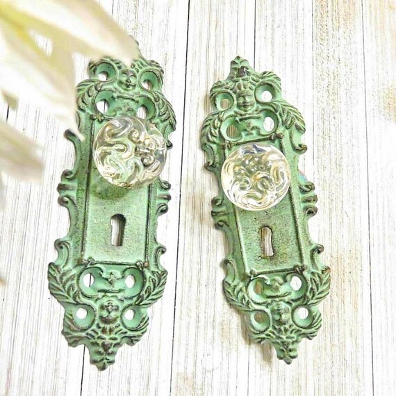 One Curtain Tie Back, Curtain Tieback, Door Plate, Door Knob Decor One Curtain Tie Back, Curtain Tieback, Door Plate, Door Knob Decor, Door Knob , Antique Door Handle, Door Handles, Shabby Chic Door Knob from ... - One Curtain Tie Back, Curtain Tieback, Door Plate, Door Knob Decor