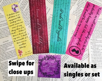 Jane Austen bookmarks