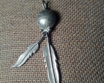 Silver Feather Pendant