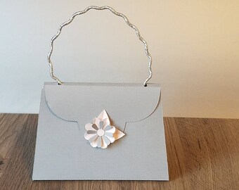 Handmade Paper Purse, Party Favor, Gift Bag, Candy Box