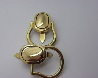 beautiful 2 spare brass 50 mm x 40 mm for your bags