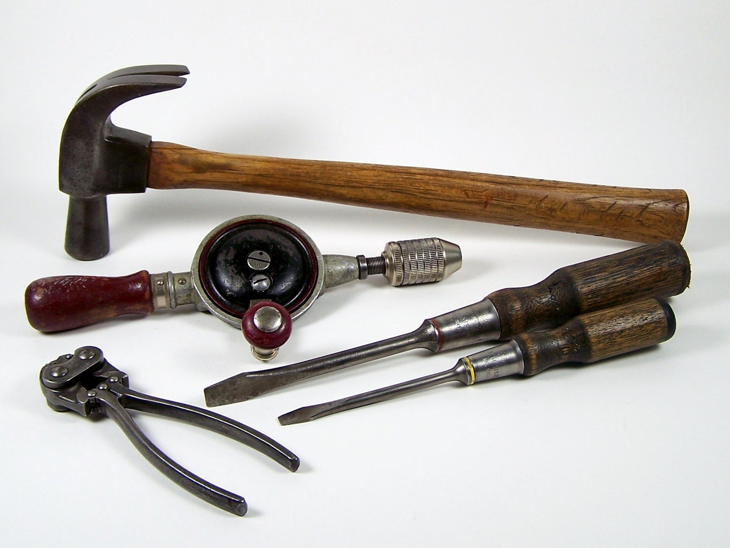 Vintage Bell System Tool Set Claw Hammer Stanley Drill