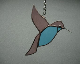 Hummingbird Stained Glass Suncatcher