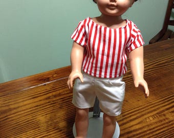 18" doll clothes shorts and top