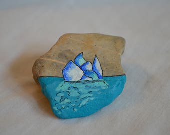 Custom Painted Rock Paperweight