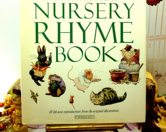 The Beatrix Potters Nursery Rhyme Book Vintage Hardback with Favourite Childrens Poems and Songs 1987