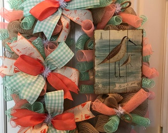 You and Me Beachy Wreath