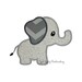 Elephant patch - Elephant iron on patch - Elephant sew on patch - Baby Elephant patch - iron on - sew on - appliqué - patches - iron ons