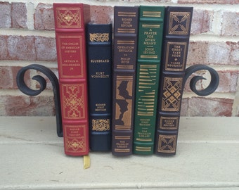Hand-Forged Scrolled Book Ends