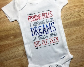 Outdoor Hunting & Fishing Baby Onesie