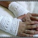 PDF PATTERN White Lacey Crochet Fingerless Gloves Girls