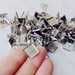 100 Earring Blanks- Stainless Steel Post Earring W/ 9.8x9.8mm Square Bezel Setting Wholesale Earring Base Hypoallergenic Stud Earrings