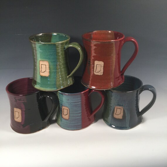 Indiana Beer Stein handmade ceramic mug 24 oz Choose