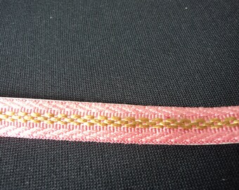 3.4 metres of vintage French embroidered self adhesive trim / galon (02697)